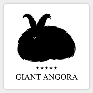 Giant Angora Rabbit Black Silhouette Sticker